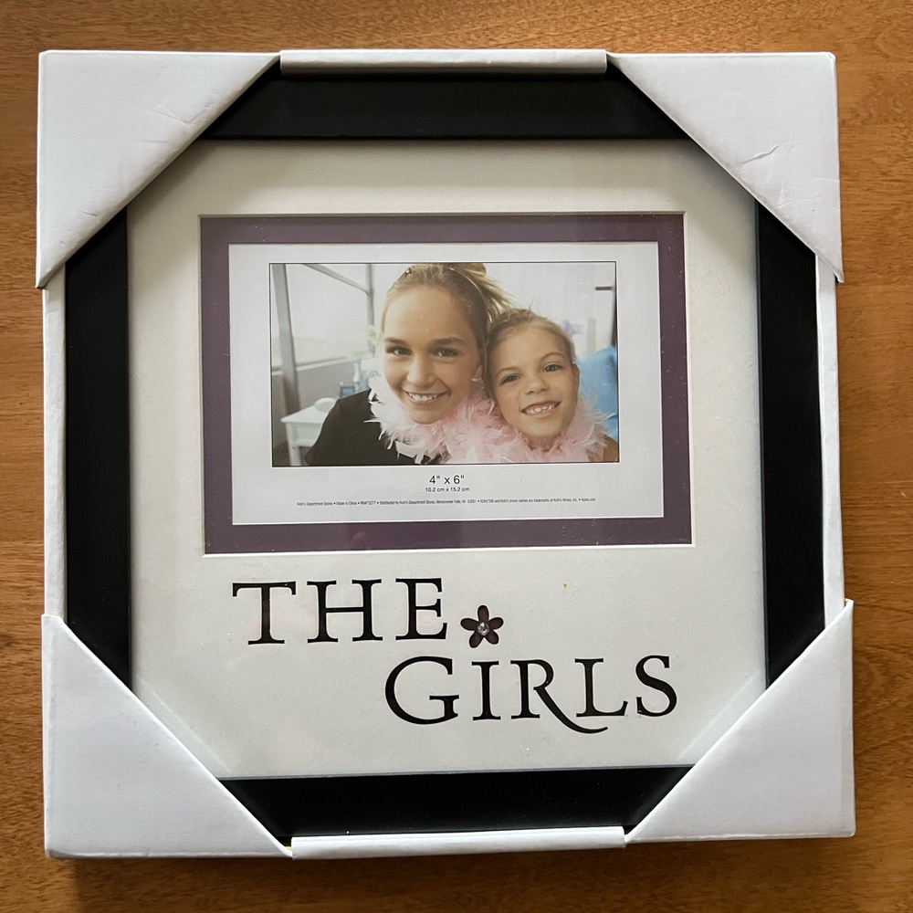 Black and White Picture Frame - The Girls